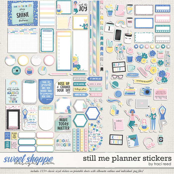Still Me Planner Stickers by Traci Reed Still Me Planner Stickers by Traci Reed