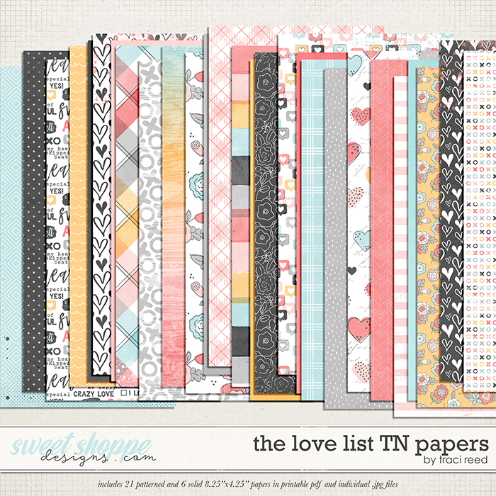 The Love List TN Papers by Traci Reed