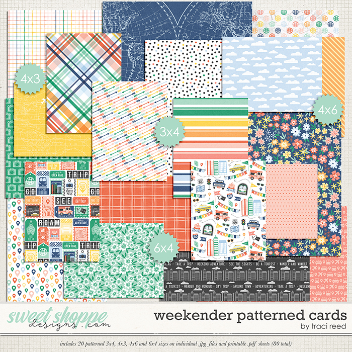 Weekender Patterned Cards by Traci Reed Weekender Patterned Cards by Traci Reed