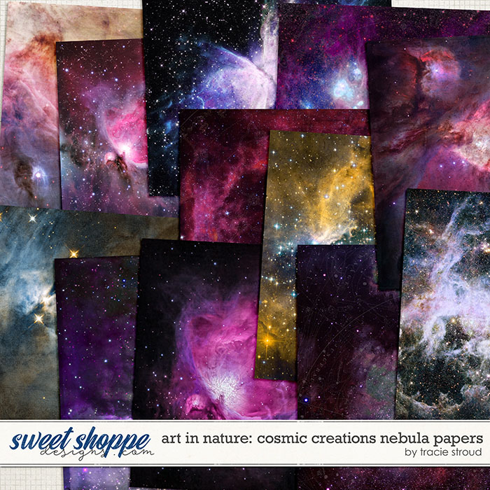 Art In Nature: Cosmic Connections Nebula Papers by Tracie Stroud