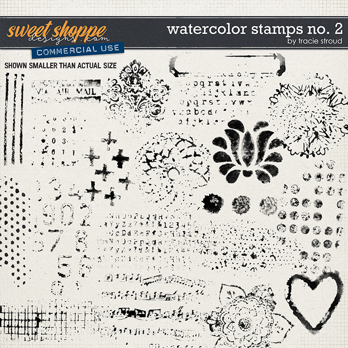 CU Watercolor Stamps no. 2 by Tracie Stroud CU Watercolor Stamps no. 2 by Tracie Stroud