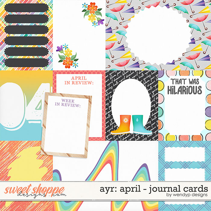 All year round: April - Journal cards by WendyP Designs All year round: April - Journal cards by WendyP Designs