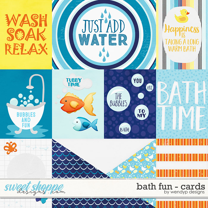 Bath fun - cards by WendyP Designs