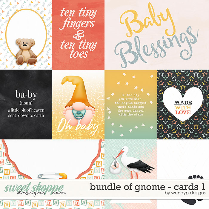Bundle of gnome - Cards 1 by WendyP Designs