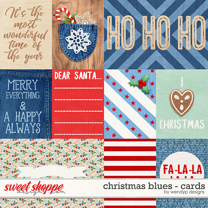 Christmas Blues- cards by WendyP Designs