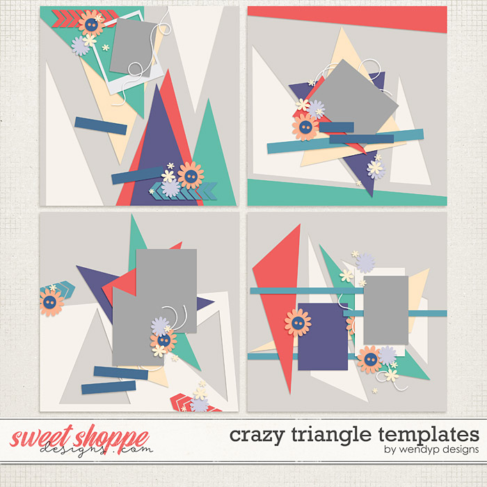 Crazy Triangle templates by WendyP Designs