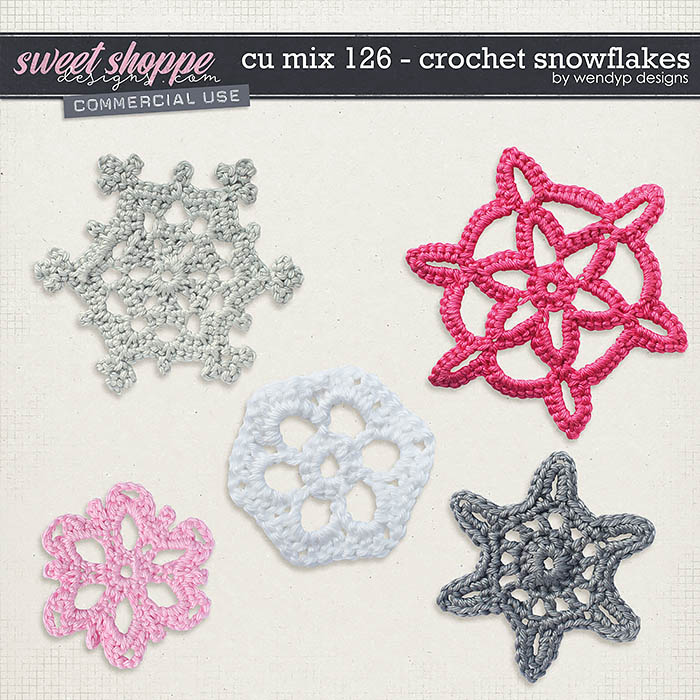 CU Mix 126 - Crochet snowflakes by WendyP Designs