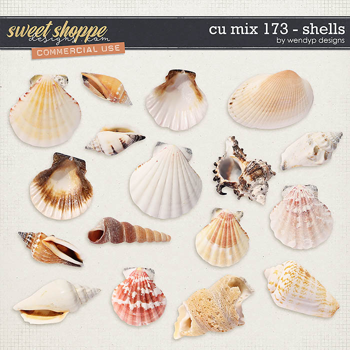 CU Mix 173 - Shells by WendyP Designs