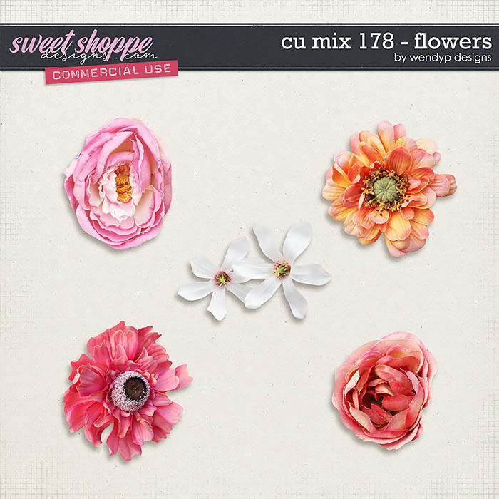 CU Mix 178 - flowers by WendyP Designs