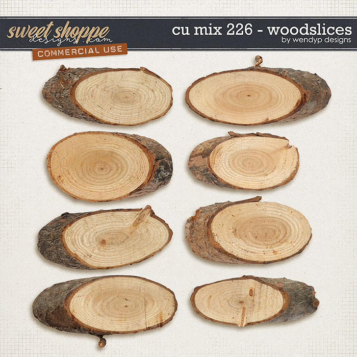 Cu Mix 226 - Wood slices by WendyP Designs