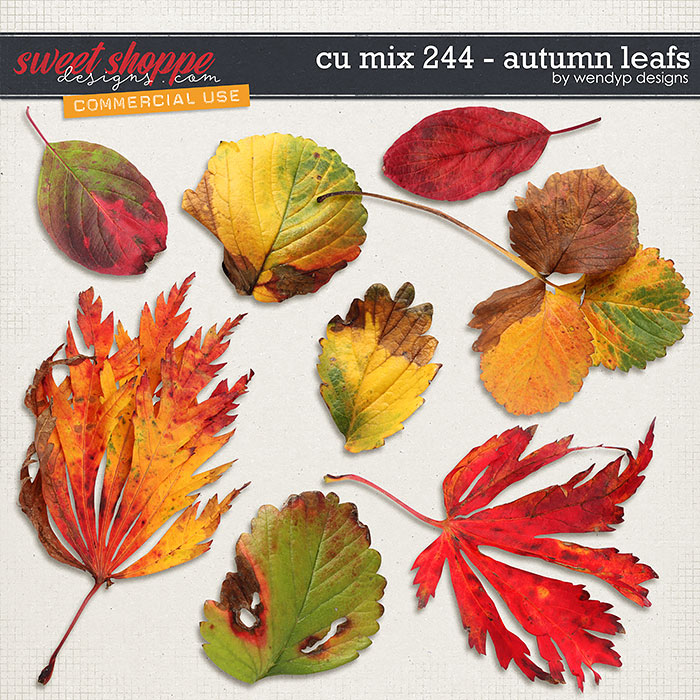 CU Mix  244 - Autumn Leafs by WendyP Designs