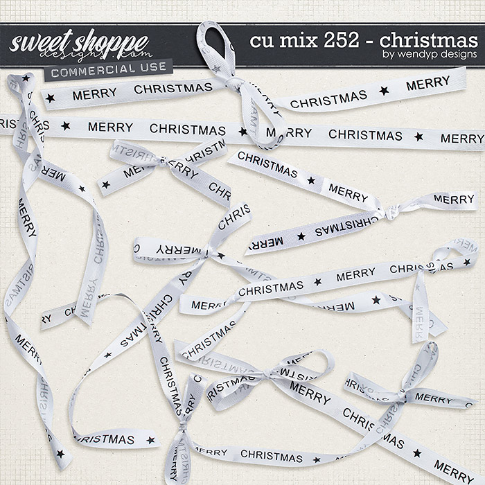 CU mix 252 - Christmas ribbons by WendyP Designs CU mix 252 - Christmas ribbons by WendyP Designs