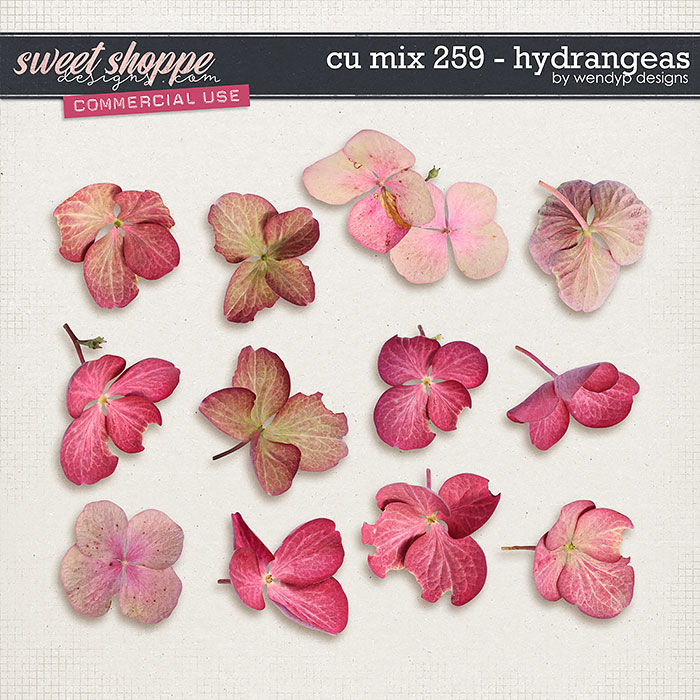CU Mix 259 - Hydrangeas by WendyP Designs