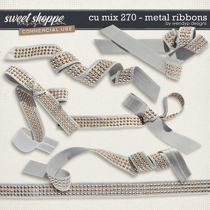 CU Mix 270 - Metal ribbons by WendyP Designs