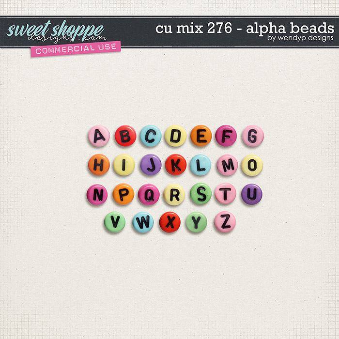 CU Mix 276 - Alpha Beads by WendyP Designs