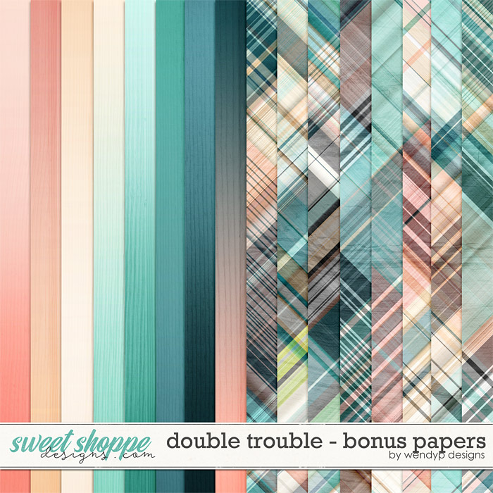 Double Trouble - bonus papers by WendyP Designs Double Trouble - bonus papers by WendyP Designs