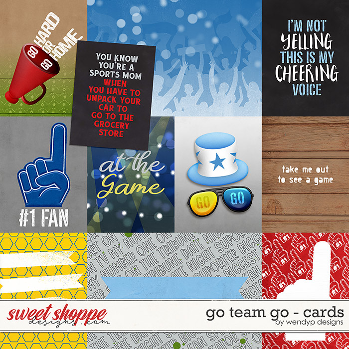 Go team go - cards by WendyP Designs