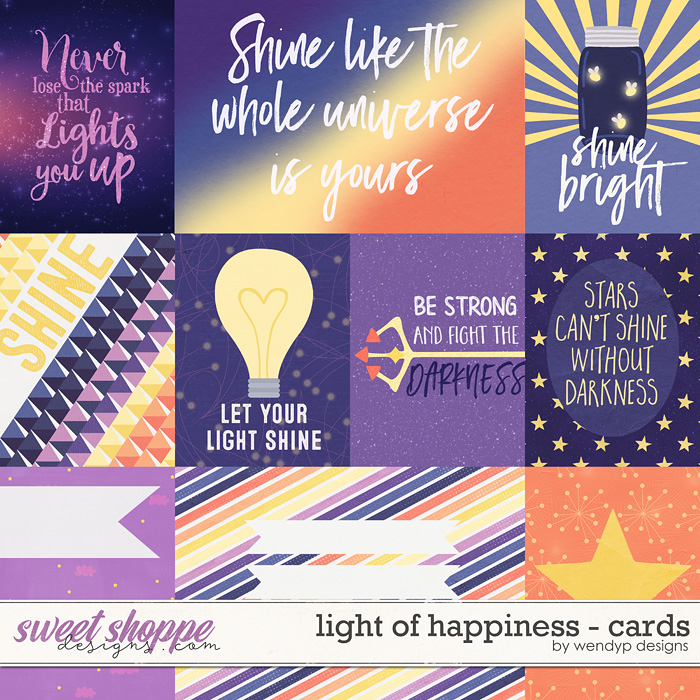 Light of happiness - cards by WendyP Designs