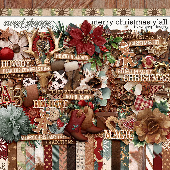 Merry Christmas Y'all by WendyP Designs