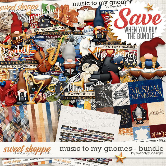 Music to my gnomes - Bundle by WendyP Designs