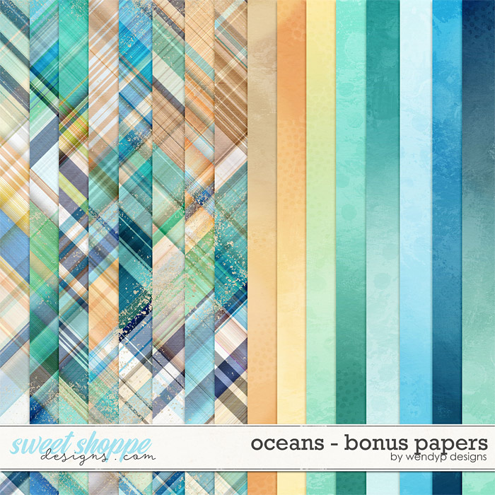 Oceans - bonus papers by WendyP Designs