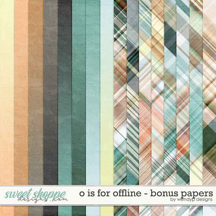 O is for Offline - bonus papers by WendyP Designs O is for Offline - bonus papers by WendyP Designs