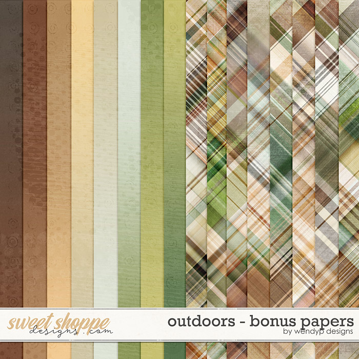 Outdoors - bonus papers by WendyP Designs