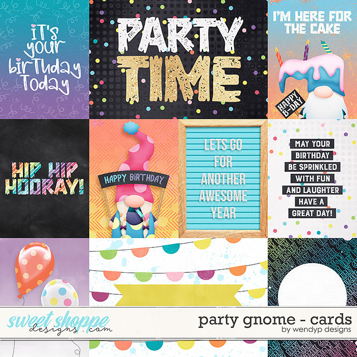 Party Gnome - Cards by WendyP Designs