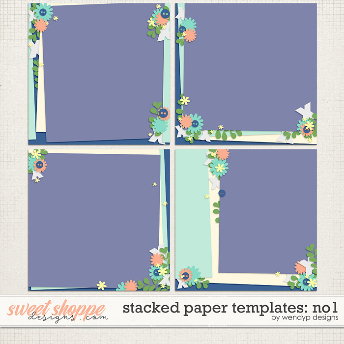 Stacked papers Templates: No.1 by WendyP Designs