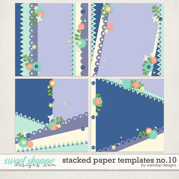Stacked paper templates No:10 by WendyP Designs