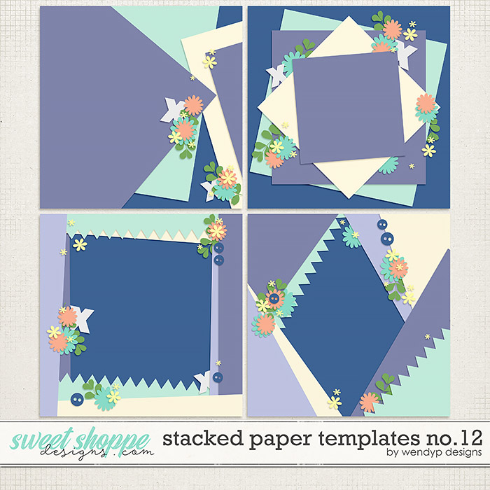 Stacked paper templates no.12 by WendyP Designs