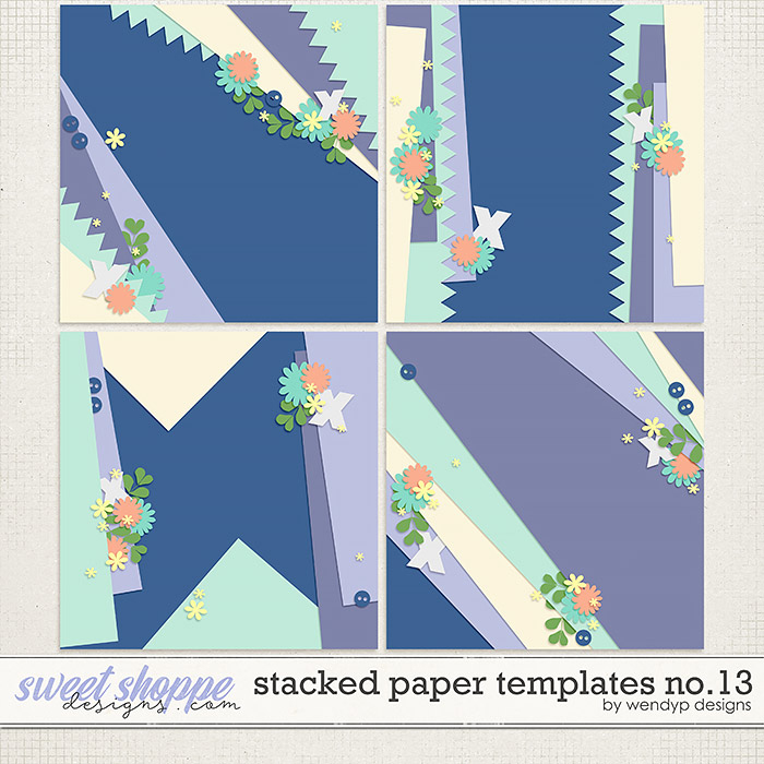 Stacked paper templates no.13 by WendyP Designs