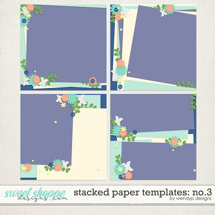 Stacked paper templates No:3 by WendyP Designs