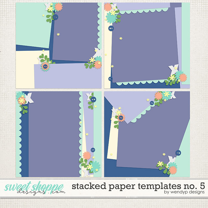 Stacked paper templates No:5 by WendyP Designs