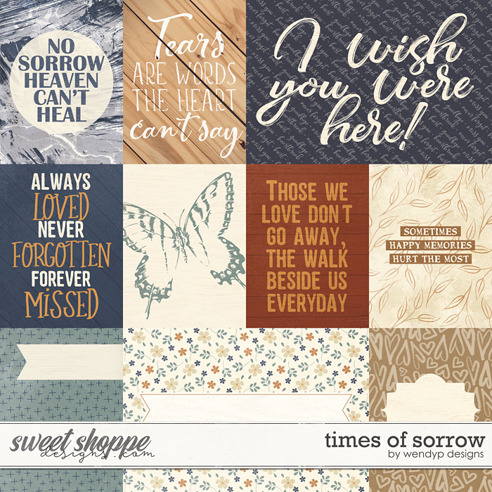 Times of sorrow - cards by WendyP Designs