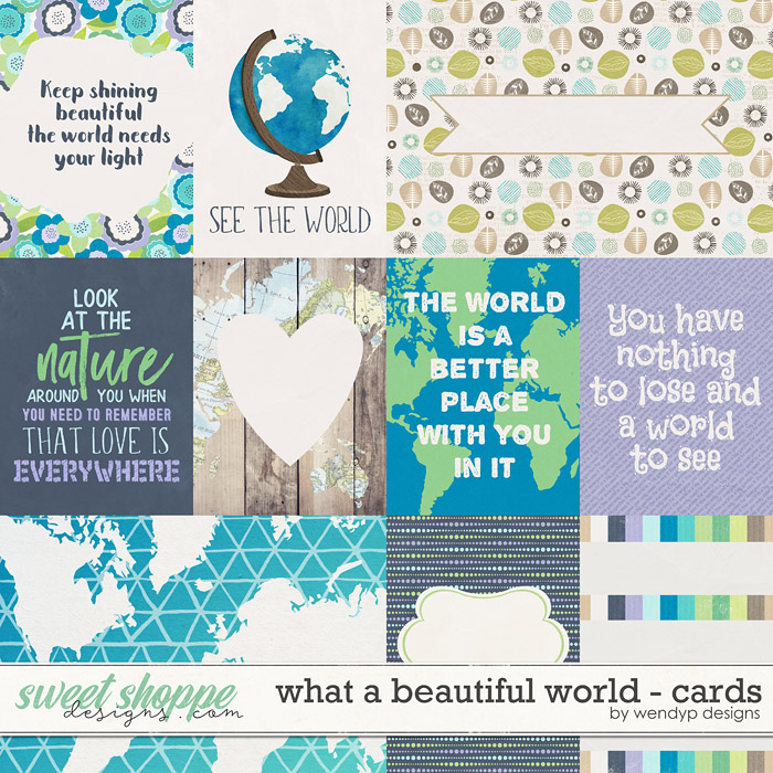 What a beautiful world - Cards by WendyP Designs What a beautiful world - Cards by WendyP Designs
