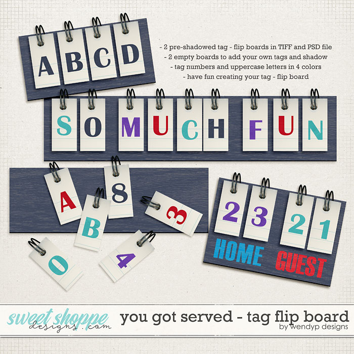 You got served - tag flip board by WendyP Designs