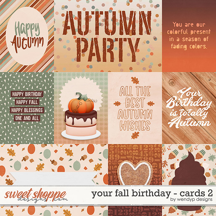 Your fall Birthday - Cards 2 by WendyP Designs Your fall Birthday - Cards 2 by WendyP Designs