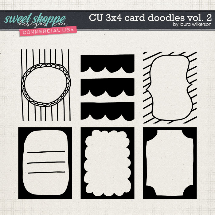 CU 3x4 Card Doodles Vol. 2 by Laura Wilkerson