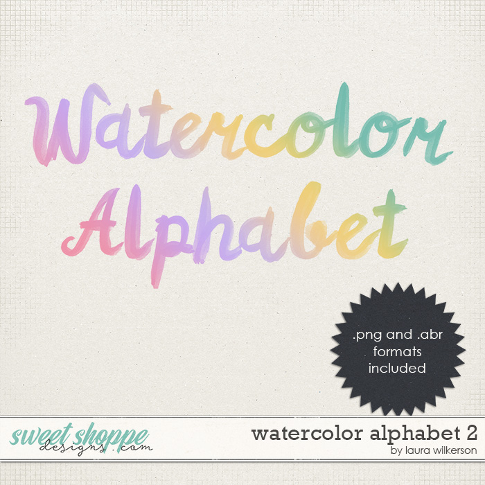 Watercolor Alphabet 2 by Laura Wilkerson