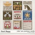 Ride 'em Cowboy Cards by Digilicious Design