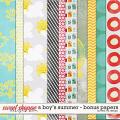 A Boy's Summer - Bonus Papers by Red Ivy Design