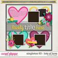 Brook's Templates - Singleton 63 - Lots of Love by Brook Magee