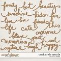 Cork Style Words by Red Ivy Design