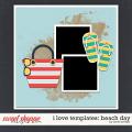 I LOVE TEMPLATES: BEACH DAY by Janet Phillips