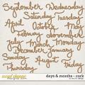 Days & Months - Cork by Red Ivy Design