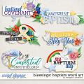 Blessings: Baptism Word Art by Meagan's Creations