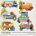 Animated Dream: Neighbourhood Word Art by Meagan's Creations