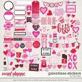 Galentines Stickers by Traci Reed