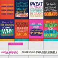 Work it Out Gym Time Cards 1 by Clever Monkey Graphics